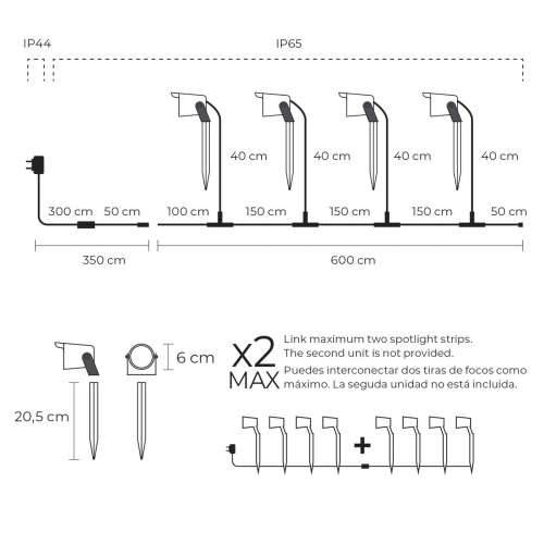 LED spotlight KSIX SmartLED Crna (3000K) Cijena