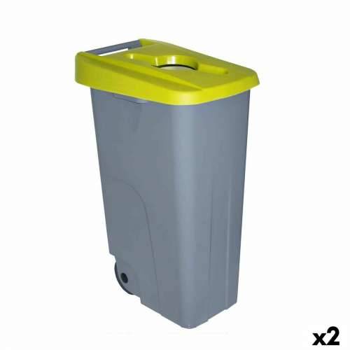 Kanta za Smeće s Kotačima Denox 110 L Rumena 58 x 41 x 89 cm Cijena