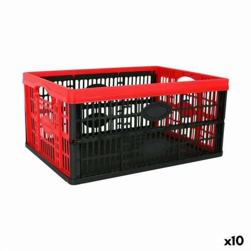 Sklopiva Kutija s Ručkama Tontarelli Voilà Crvena 47,5 x 35 x 23,6 cm (10 kom.) Cijena