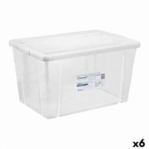 Kutija za Pospremanje s Poklopcem Tontarelli Linea box 54 L 59 x 39 x 33 cm (6 kom.) Cijena