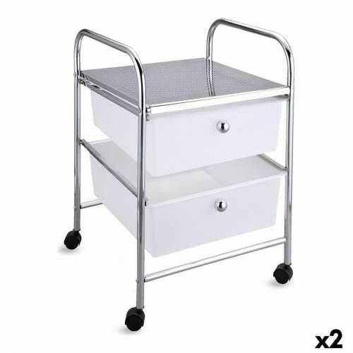 Ormarić s ladicama Confortime Metal S kotačima Plastika 33 x 32,5 x 45,5 cm (2 kom.) Cijena