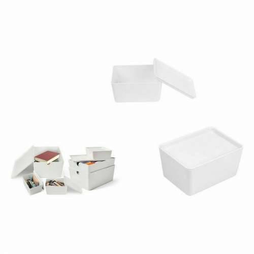 Složiva Kutija za Pospremanje Confortime S poklopcem 17,5 x 13 x 8,5 cm (12 kom.) Cijena