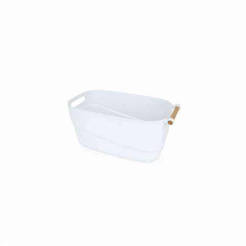 Višenamjenska Košara Confortime Bijela Drvo Plastika 27 x 14,5 x 12 cm S ručkama (12 kom.) Cijena