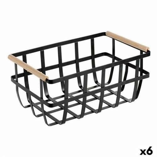Višenamjenska Košara Confortime Crna 36 x 22 x 15,5 cm (6 kom.) Cijena