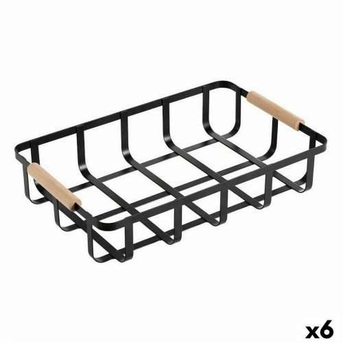 Višenamjenska Košara Confortime Crna 36 x 24,3 x 8 cm (6 kom.) Cijena