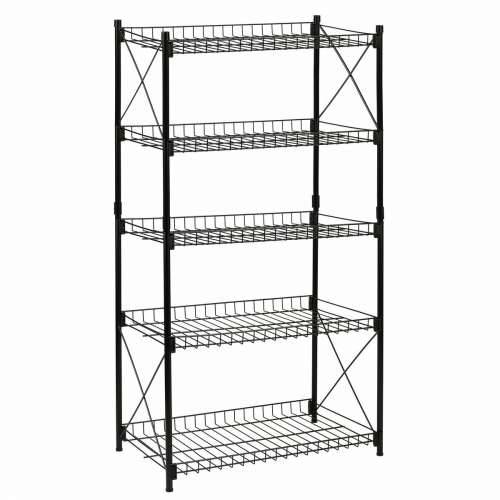 Polica Confortime Metal Crna 52 x 34 x 110 cm (2 kom.) Cijena