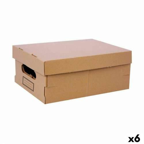 Kutija za Pospremanje s Poklopcem Confortime Karton 36,5 x 28,5 x 16,5 cm (6 kom.) Cijena
