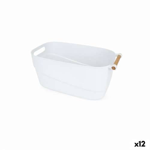 Višenamjenska Košara Confortime Plastika S ručkama Drvo 40 x 21,5 x 18 cm (12 kom.) Cijena