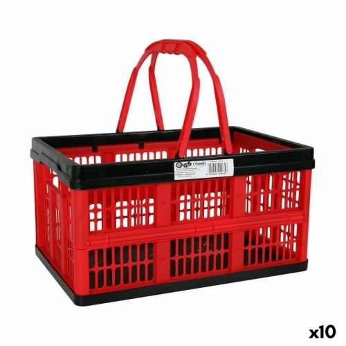 Sklopiva Kutija s Ručkama Tontarelli Voilà 16 L Crvena 39 x 25,5 x 21 cm (10 kom.) Cijena