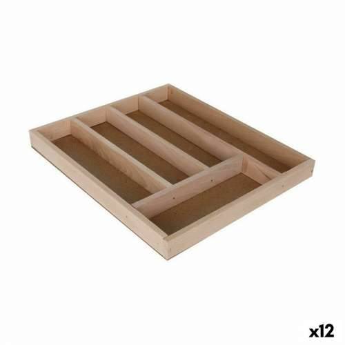 Organizator Pribora za Jelo Quttin Quttin Drvo 33 x 28 x 3,5 cm (12 kom.) Cijena