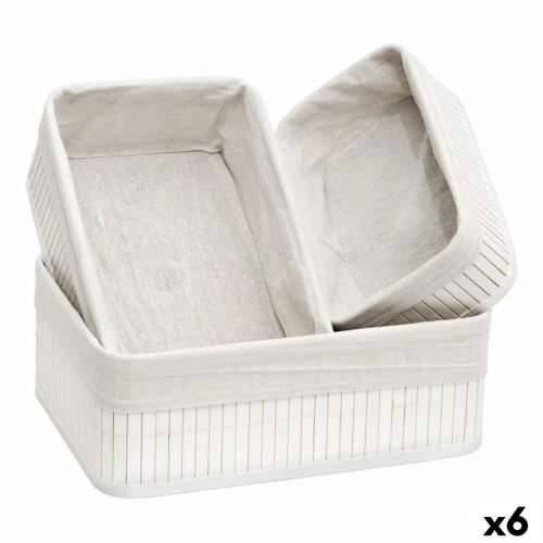 Set Košara Confortime Bijela Bambus (3 Dijelovi) (6 kom.) Cijena