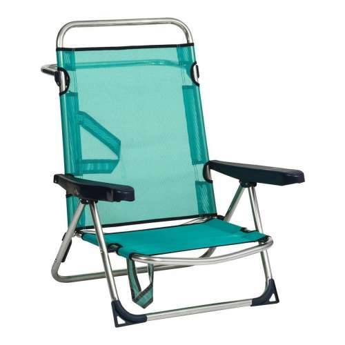 Stolica za za plažu Alco Aluminij Više položaja Sklopiv Zelena 62 x 82 x 65 cm (62 x 82 x 65 cm) Cijena
