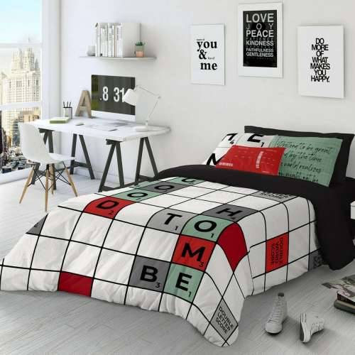 Nordijska navlaka Naturals Scrabble Krevet od 180/190 260 x 220 cm Cijena
