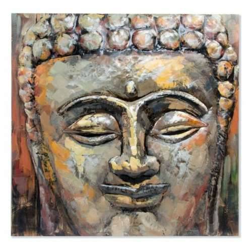 Slika DKD Home Decor Buda Drvo Metal Orijentalno Buda (80 x 80 x 7 cm) Cijena
