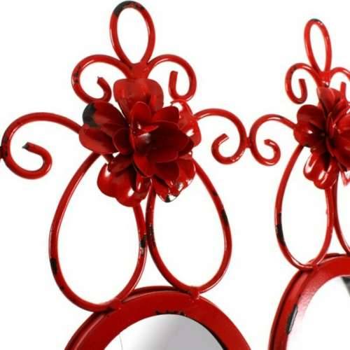 Zidno ogledalo DKD Home Decor 37 x 38 x 8,5 cm (3 Dijelovi) (2 kom.) Cijena
