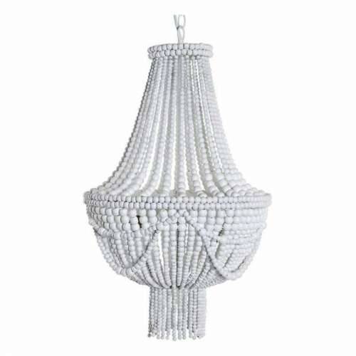 Stropna svjetiljka DKD Home Decor Bijela Metal Drvo MDF 40 W 220 V 50 x 50 x 128 cm Cijena