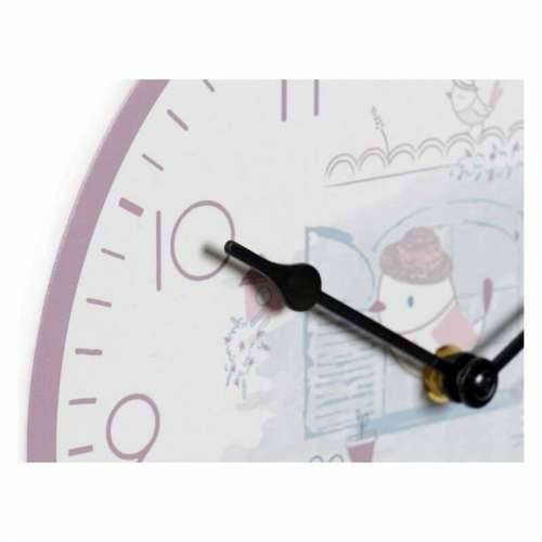 Zidni sat DKD Home Decor Plava Pisana Roza Drvo Metal Plastika Drvo MDF Children’s Ptica 24 x 3 x 24 cm (2 kom.) Cijena
