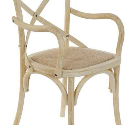 Blagavaonska stolica DKD Home Decor Bijela Pisana 55 x 57 x 92 cm 55 x 47 x 92 cm Cijena