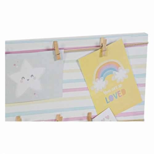Okvir za fotografije DKD Home Decor Sunshine Pisana Platno Beba 50 x 2 x 50 cm Cijena