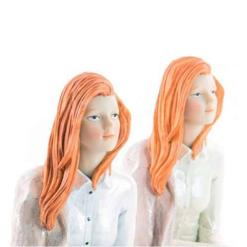 Ukrasna figura DKD Home Decor 15 x 18 x 19,5 cm Dama Smola romantični (2 pcs) Cijena
