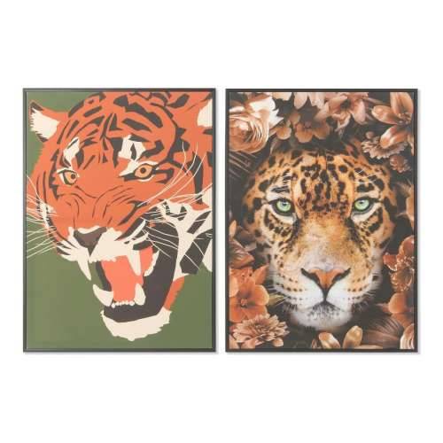 Slika DKD Home Decor 52 x 2,7 x 72 cm Tigar moderan (2 kom.) Cijena