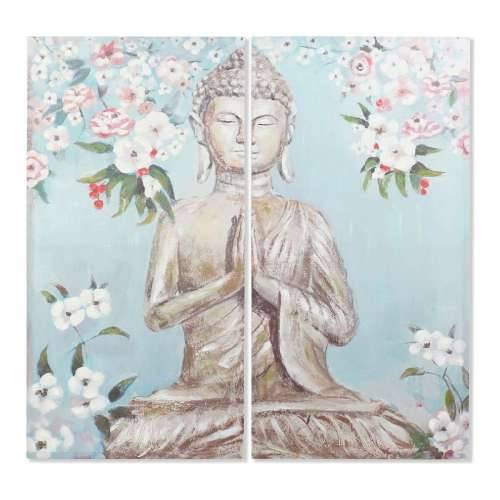 Slika DKD Home Decor CU-181694 Platno Buda Orijentalno (140 x 3 x 140 cm) (2 pcs) Cijena