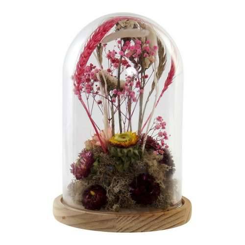 Ukrasna figura DKD Home Decor Kristal Ziedi Drvo MDF (17 x 17 x 26 cm) Cijena