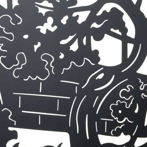 Ukrasna figura DKD Home Decor 98 x 1 x 98 cm Crna Orijentalno (2 kom.) Cijena