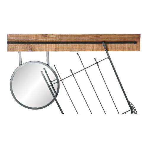 Zidno ogledalo DKD Home Decor Crna Metal Jela Ogledalo (80 x 15 x 20 cm) Cijena