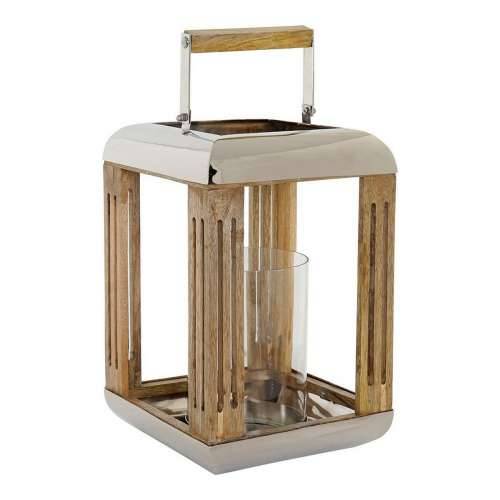 Laternas stends DKD Home Decor Srebro Metal Kristal (23 x 23 x 36 cm) Cijena