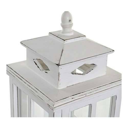Laternas stends DKD Home Decor Bijela Kristal Borovina (22.5 x 22.5 x 47 cm) Cijena
