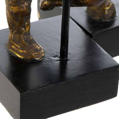 Ukrasna figura DKD Home Decor 20 x 10 x 31 cm zlatan Aluminij Drvo Manga Plesačica Klasičnog Plesa moderan Cijena