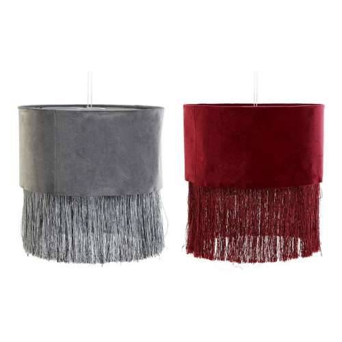 Zaslon Svjetiljke DKD Home Decor 8424001773930 Siva Bordo Metal Baršun šiške Sixties 30 x 30 x 29 cm (2 kom.) Cijena