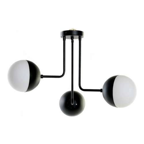 Stropna svjetiljka DKD Home Decor Bijela Crna Metal Kristal 220 V 50 W (61 x 58 x 46 cm) Cijena
