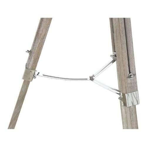 Podna svjetiljka DKD Home Decor Metal Drvo Srebro Svijetlo smeđi Tronožac (66 x 66 x 142 cm) Cijena