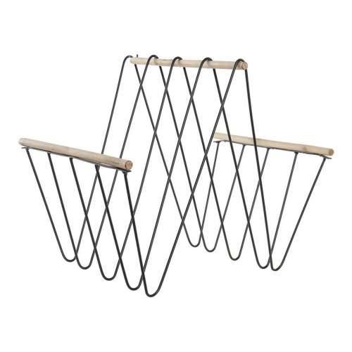 Stalak za časopise DKD Home Decor 8424001814008 41 x 31 x 36 cm Crna Željezo Drvo MDF Cijena