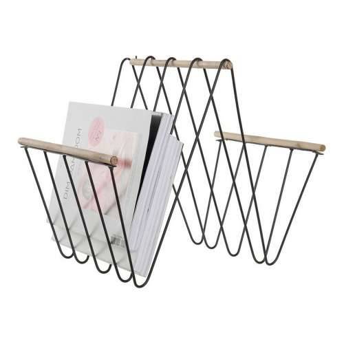 Stalak za časopise DKD Home Decor 8424001814008 41 x 31 x 36 cm Crna Željezo Drvo MDF Cijena