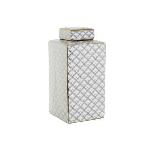 Vrč DKD Home Decor 14,5 x 14,5 x 30 cm Porculan zlatan Bijela Cijena