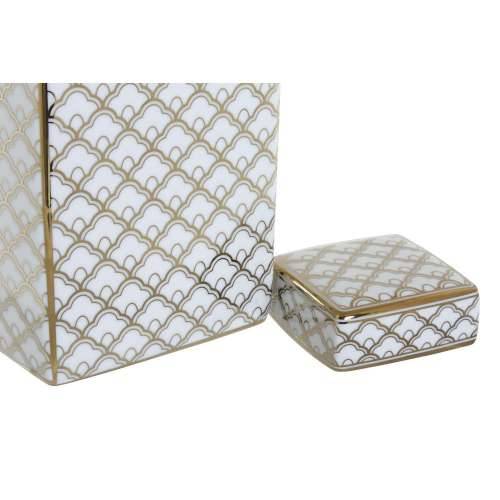 Vrč DKD Home Decor 14,5 x 14,5 x 30 cm Porculan zlatan Bijela Cijena