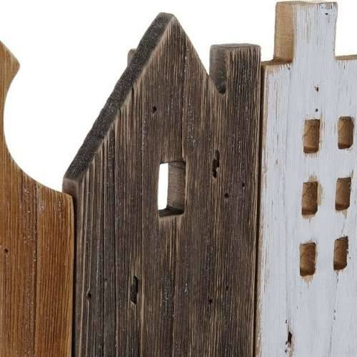 Zidna vješalica DKD Home Decor Metal Kuće 91 x 9,5 x 29,5 cm Cijena