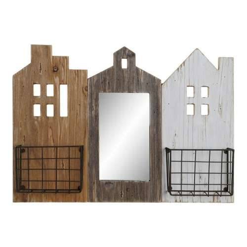Stalak za časopise DKD Home Decor Bijela Smeđa Metal Paulovnija (57 x 10 x 40 cm) Cijena