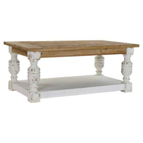 Pomoćni stolić DKD Home Decor Jela Aluminij Bijela Svijetlo smeđi 120 x 70 x 50 cm Drvo MDF Cijena