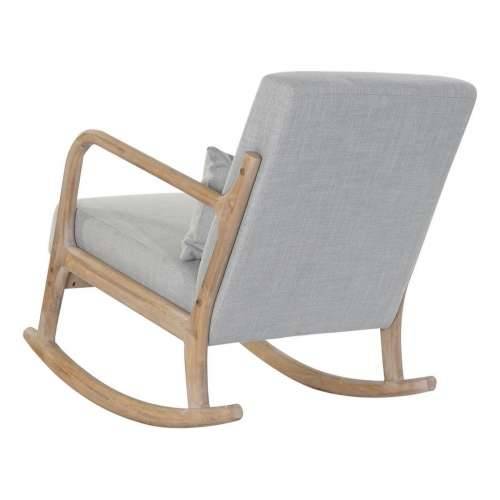 Naslonjač za ljuljanje DKD Home Decor Siva Prirodno Svjetlo siva Lan Kaučukovac 66 x 88 x 78 cm Cijena