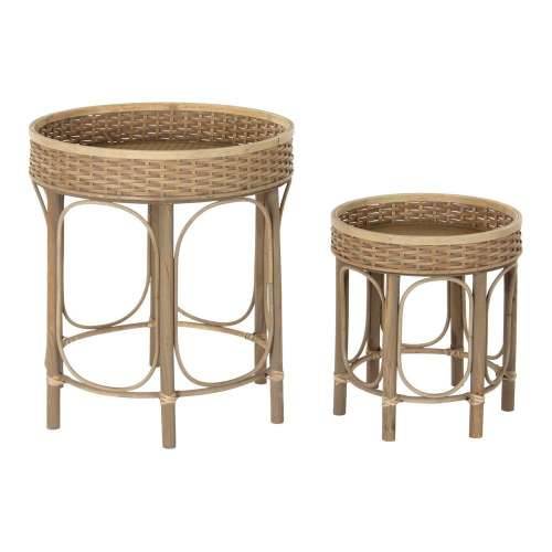 Pomoćni stolić DKD Home Decor 8424001811281 49 x 49 x 55 cm Prirodno Cijena