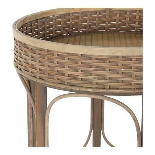 Pomoćni stolić DKD Home Decor 8424001811281 49 x 49 x 55 cm Prirodno Cijena