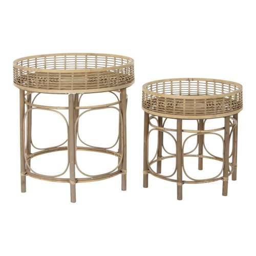 Pomoćni stolić DKD Home Decor Ratan (2 pcs) Cijena