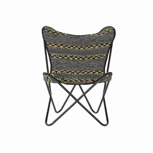 Sjedalo DKD Home Decor Rumena Bijela Crna Pisana Željezo 74 x 65 x 90 cm Cijena