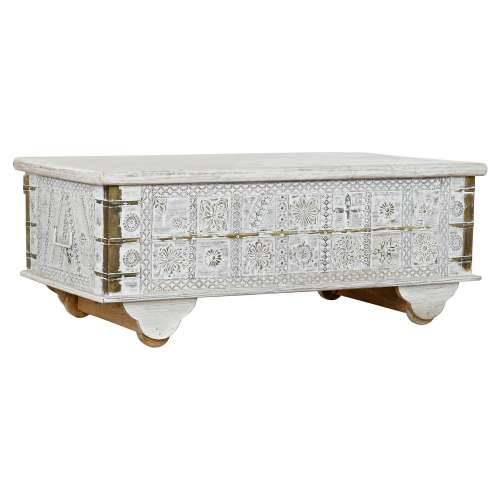 Pomoćni stolić DKD Home Decor MB-182010 Bijela zlatan Metal Drvo Manga 115 x 60 x 45 cm Cijena