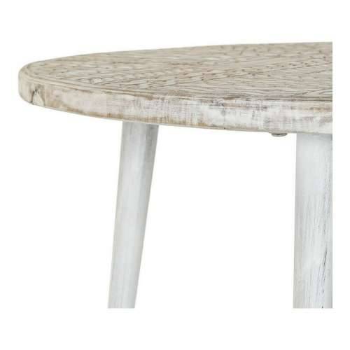 Pomoćni stolić DKD Home Decor 8424001820115 75 x 75 x 50 cm zlatan Metal Bijela Drvo Manga (75 x 75 x 50 cm) Cijena