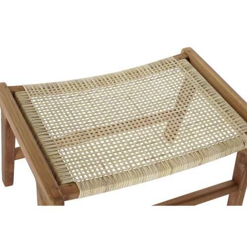 Stolac DKD Home Decor   65 x 47 x 40 cm Prirodno Tikovina Plastika Pisana Svijetlo smeđi Cijena